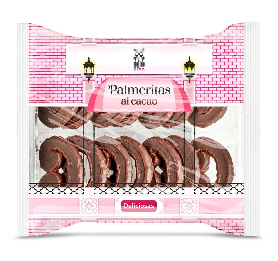 Palmeritas De Cacao El Molino De Dia Bolsa 230 G