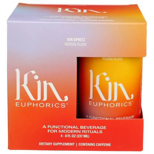 Kin Euphorics Spritz Rising Flow Functional Beverage 4 Pack Case