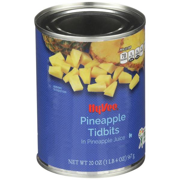 Hy-Vee Pineapple Tidbits In Natural Pineapple Juice