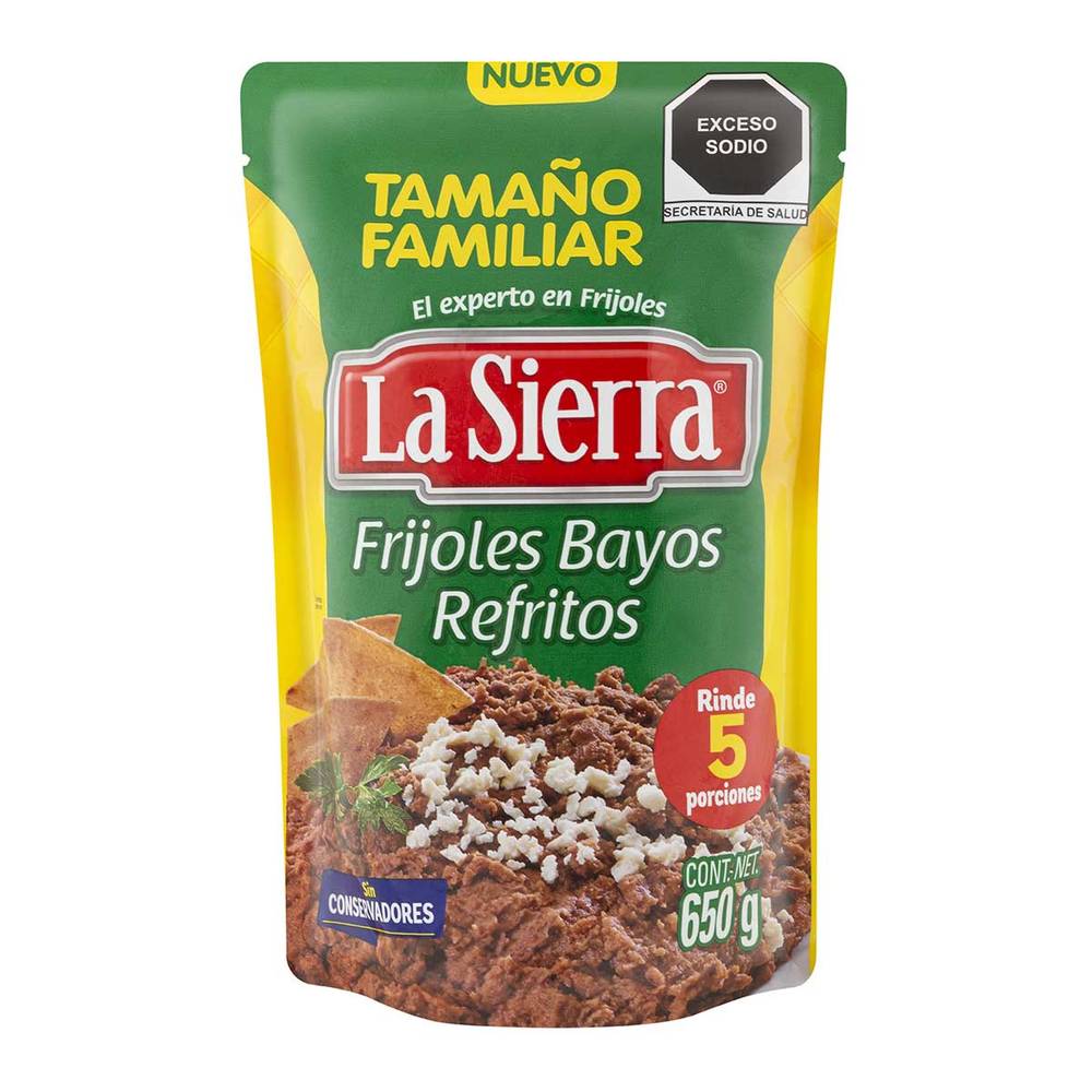 La sierra frijoles refritos bayos (bolsa 650 g)