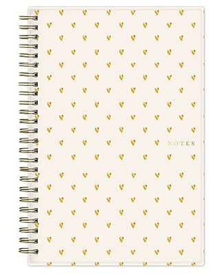 Blue Sky Bespoke Composition Notebook, 5.75 x 8.5, Cream Hearts (155593)