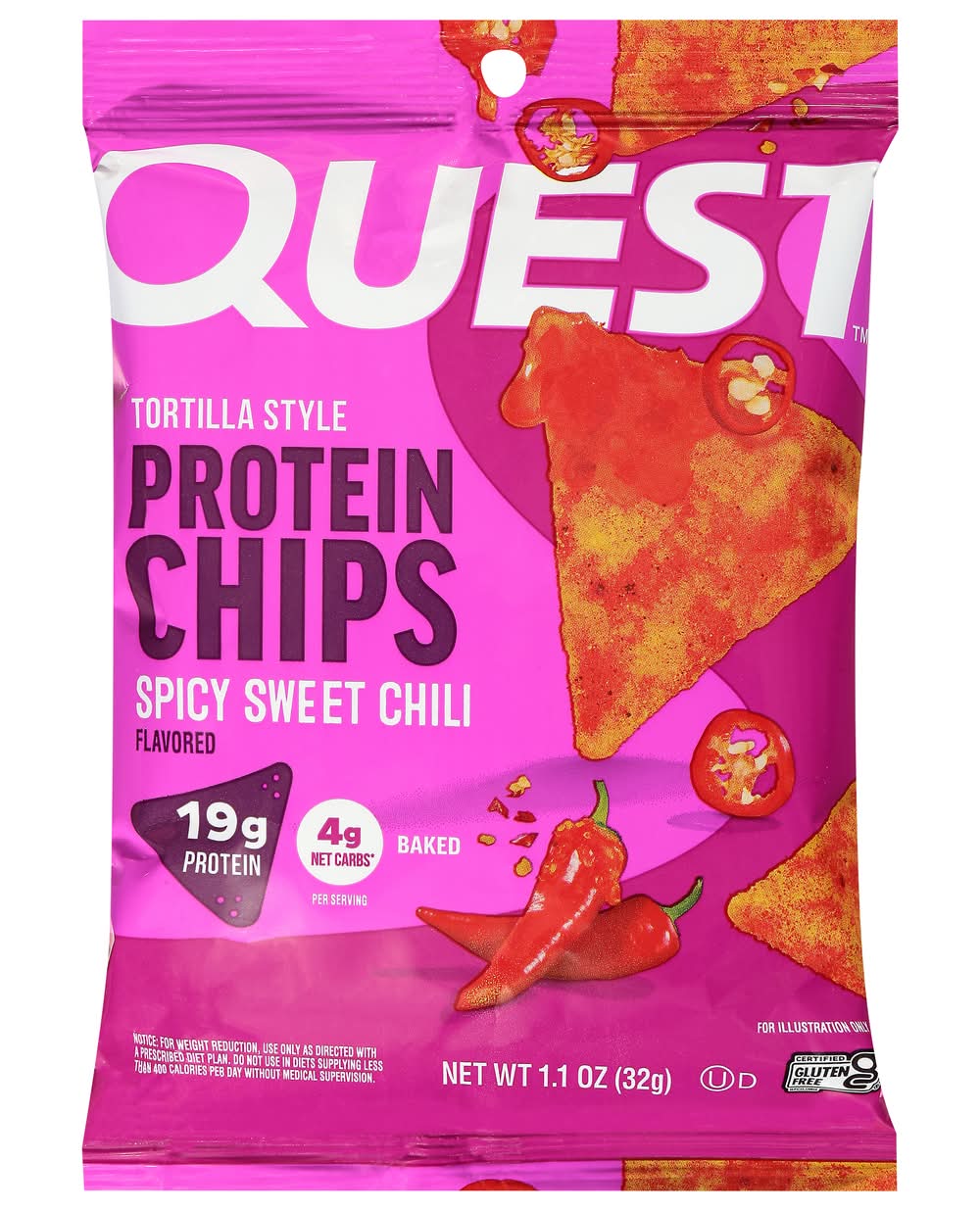 Quest Tortilla Style Protein Chips, Spicy Sweet Chili (1.1 oz)