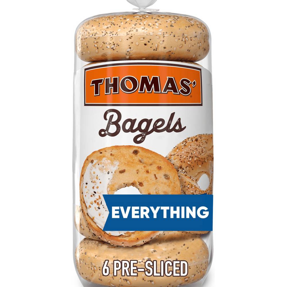 Thomas' Pre-Sliced Bagels (4 oz, 6 ct)