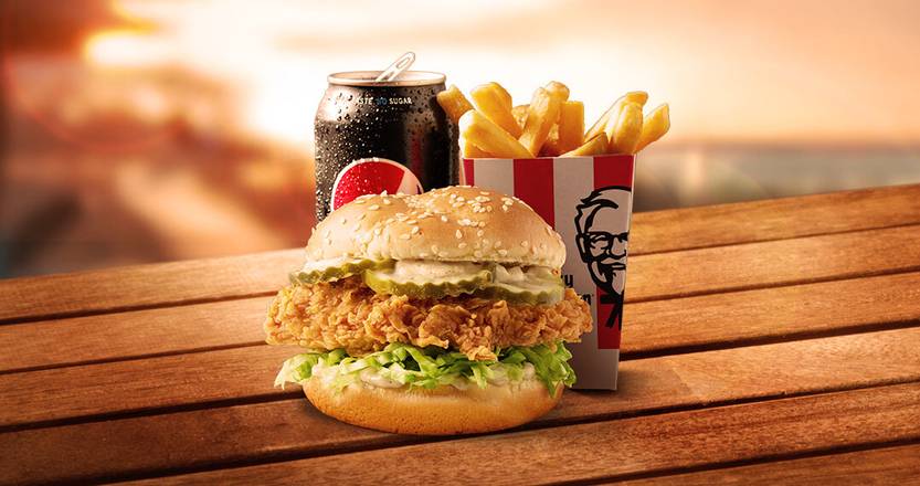 Famous Chicken Burger Combo