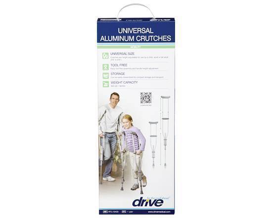 DRIVE MEDICAL ADJ CRUTCH UNIVERSAL QUICK 1 PR