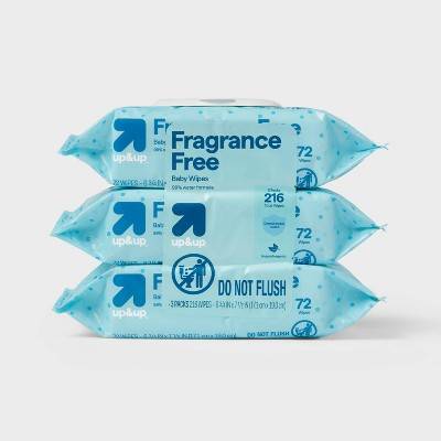 Up&Up Fragrance Free Baby Wipes Unscented (3 ct)