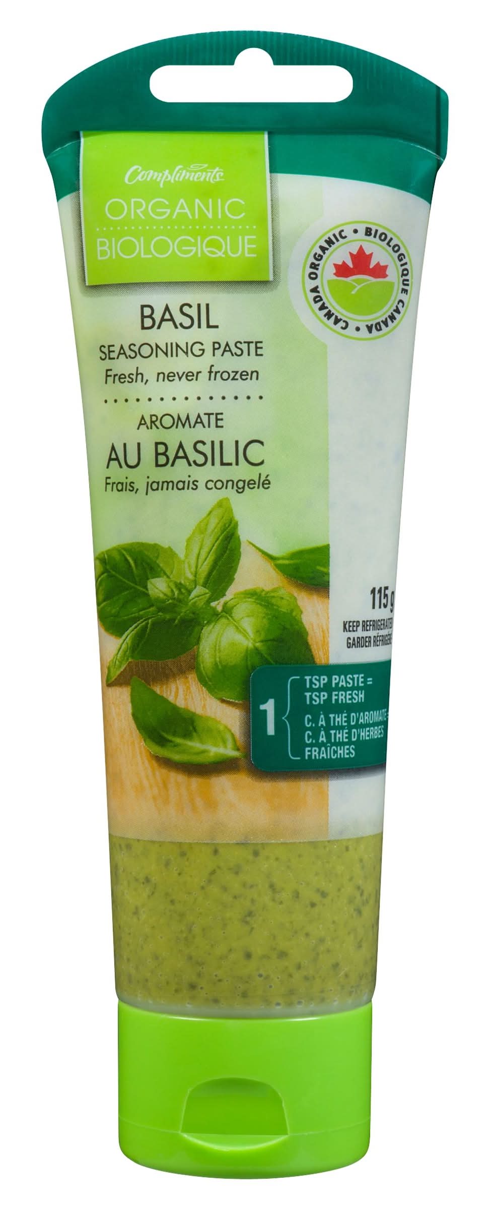 Compliments Organic Seasoning Paste Basil (115 g)