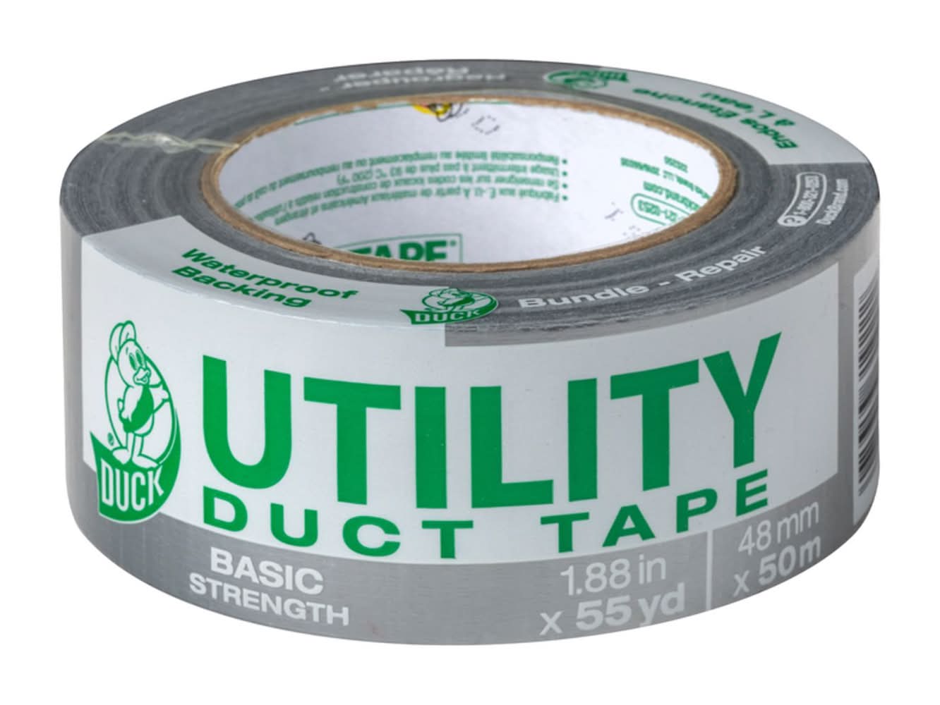 Duck 1.88 In. W X 55 Yd L Gray Duct Tape