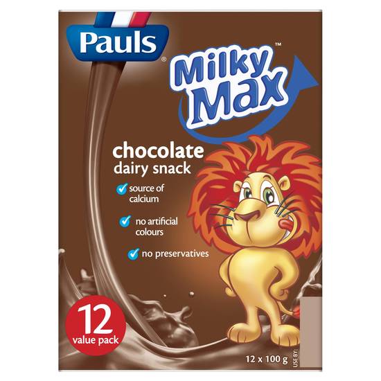 Pauls Milky Max Chocolate Dairy Snack 12 pack 1200g