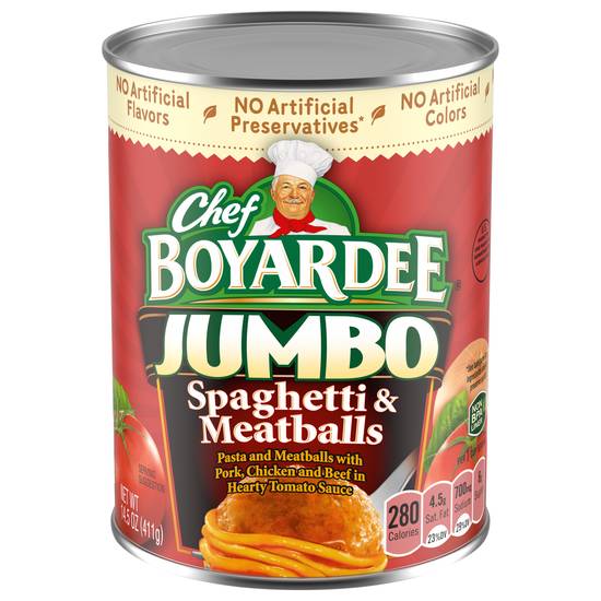 Chef Boyardee Jumbo Spaghetti & Meatballs in Tomato Sauce