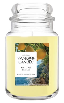 Yankee Candle Original Large Jar Candle, Sicilian Lemon (22 oz)
