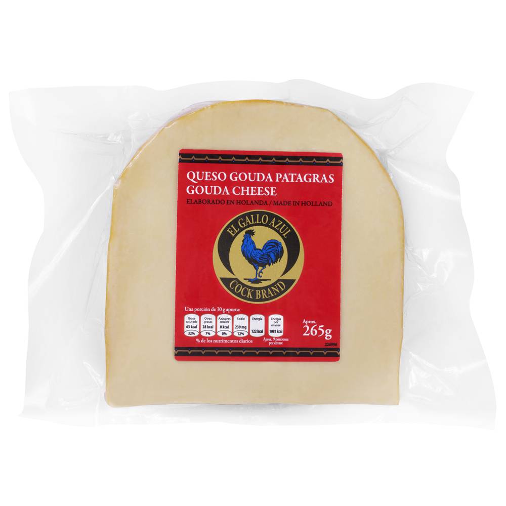 Gallo azul queso gouda en cua (265 grs)