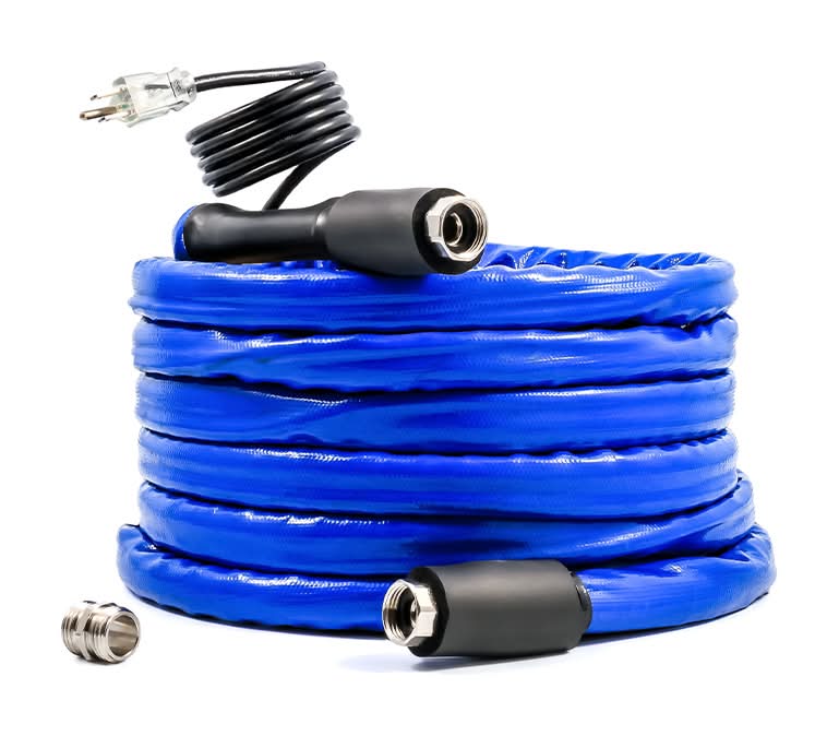 Camco Freeze Ban Heated Drinking Water Hose in Blue | Camping World