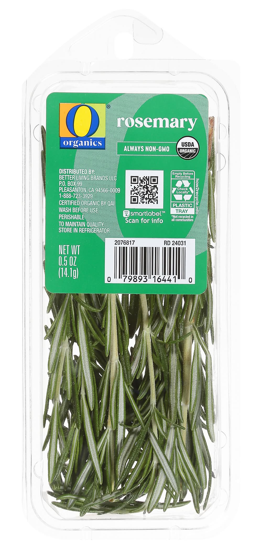 O Organics Fresh Herbs, Rosemary (0.5 oz)
