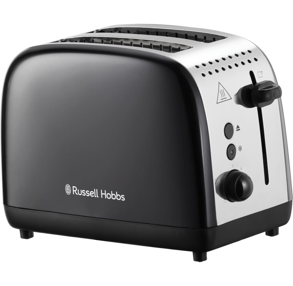 Russell Hobbs Colours Plus Black 2 Slice Toaster