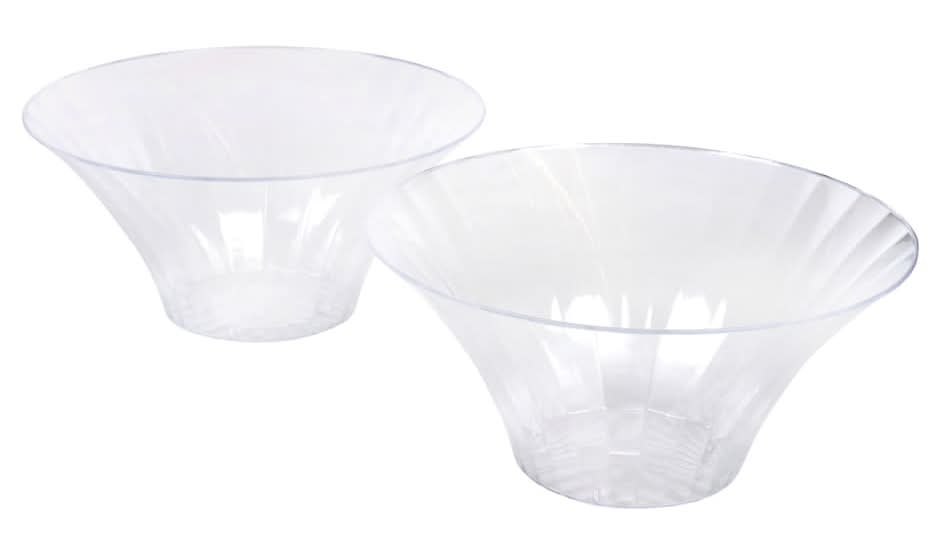 Caterer's Corner Flared Bowls, Clear (2 pack)