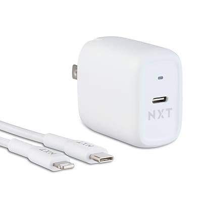Nxt Technologies Usb-C Wall Charger With Lightning Cable For Iphone and Ipad (white)