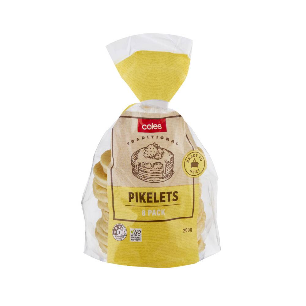Coles Pikelets 200g (8 pack)