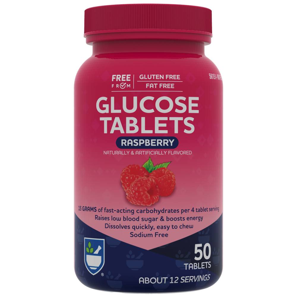 Rite Aid Glucose Tablets Raspberry (50 ct)