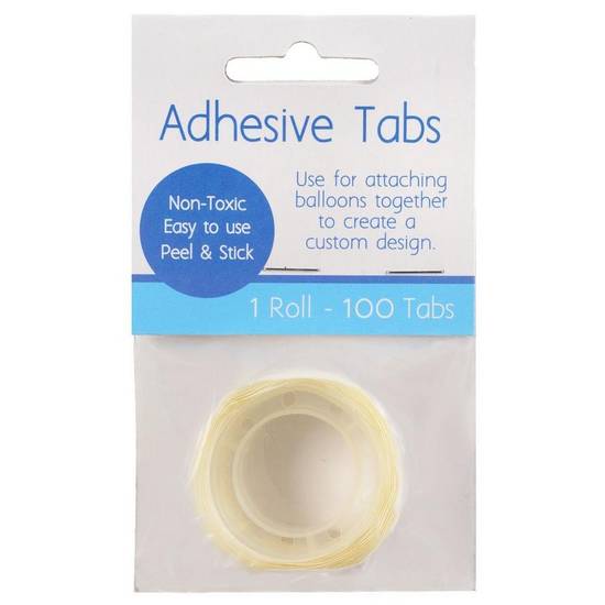 Adhesive Balloons Tabs, 0.5in, 100pc