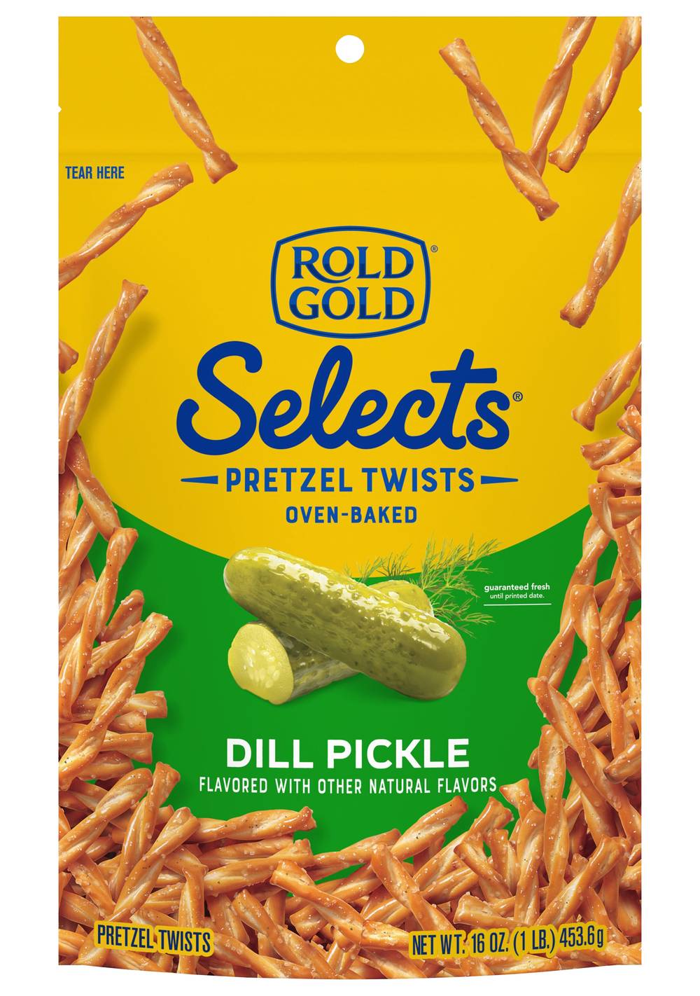 Rold Gold Selects Pretzels Twists Oven Baked Dill Pickle (16 oz)