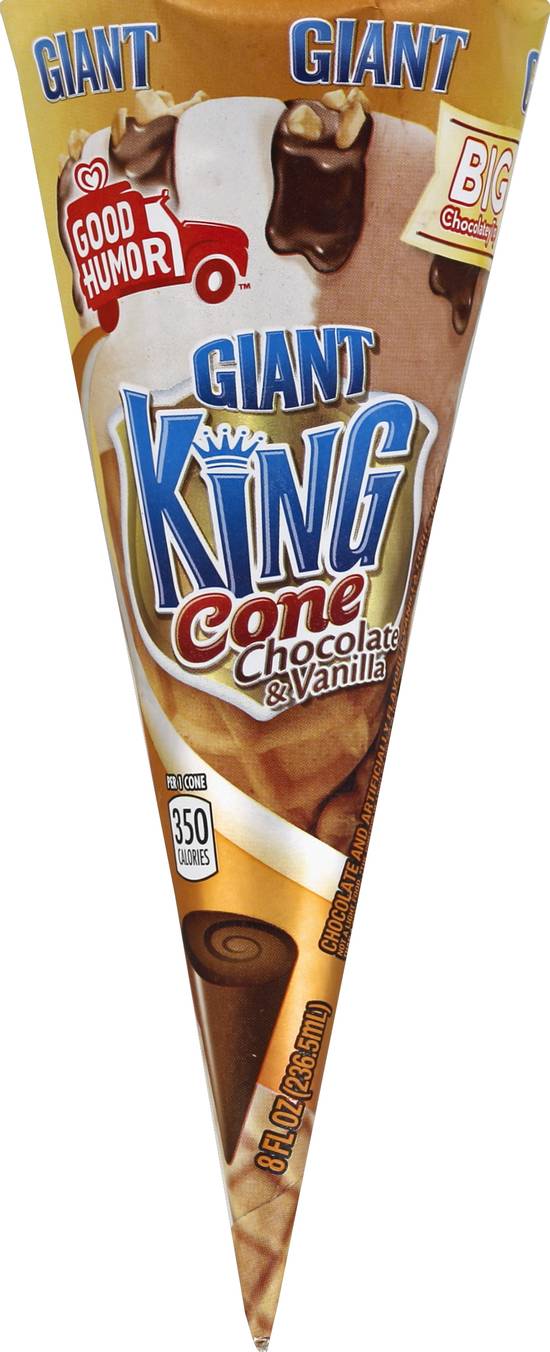 Good Humor Giant King Chocolate & Vanilla Cone (8 fl oz)