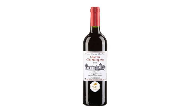 Château Côte Montpezat - Vin rouge castillon côtes de Bordeaux 2012 (750 ml)