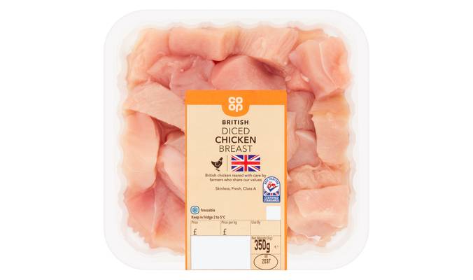 Co-op British Diced Chicken Breast 350g