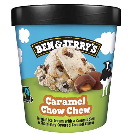 Ben & Jerry's Caramel Chew-Chew, Ice Cream (465ml)