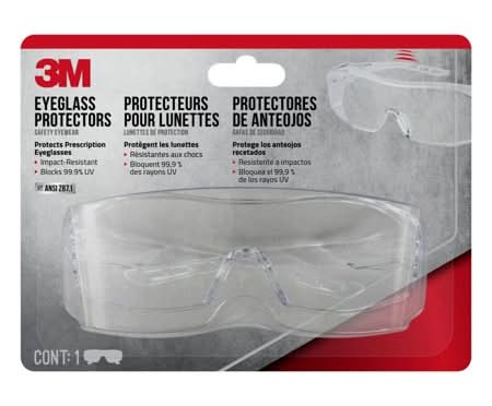 3M Eyeglass Protectors Safety Eyewear, Clear