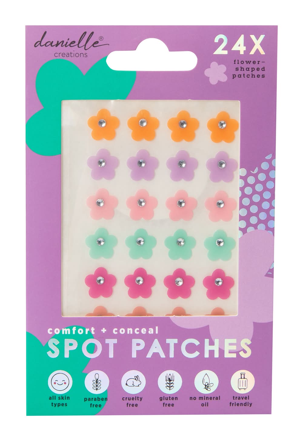 Danielle Creations® Spot Patches 24-Count Flower
