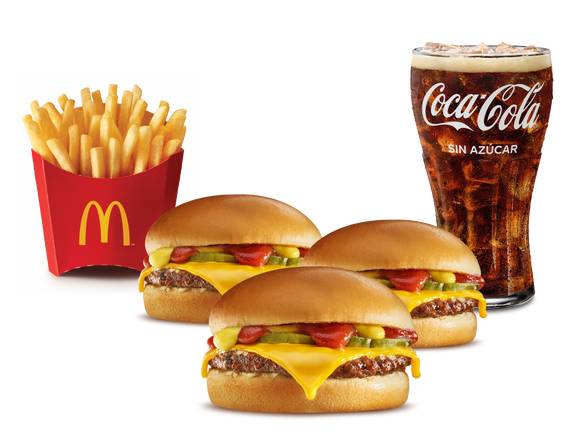 McCombo® 3 Hamburguesas con Queso