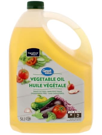 Great Value Vegetable Oil (5 L)