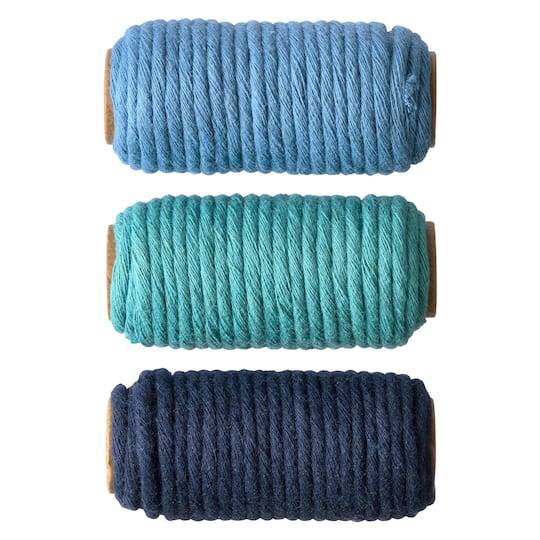 3Mm Blue Cotton Macrame Cords By Bead Landing