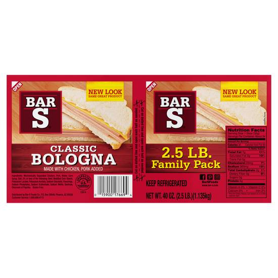 Bar-S Classic Bologna Family pack