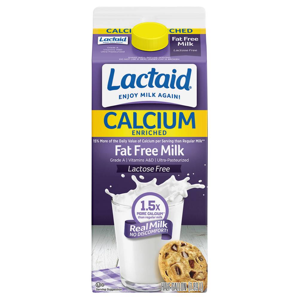 Lactaid Fat Free Milk (0.5 gal)