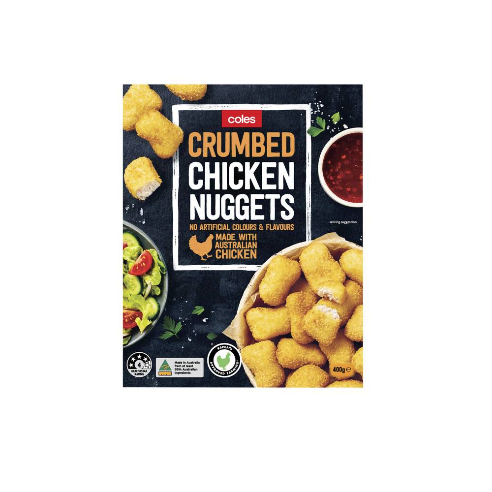 Coles Frozen Chicken Breast Nuggets (400g)