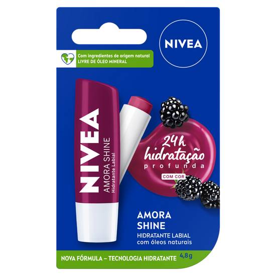 Nivea · Hidratante labial - Amora Shine (4,8 g)