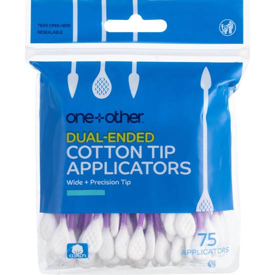 one+other Multi-Purpose Cotton Cosmetic Applicators, 75CT