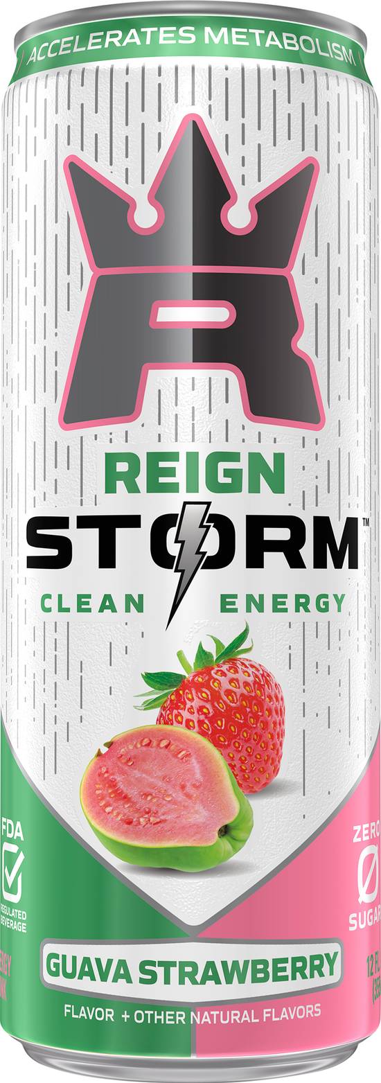 Reign Storm Clean Energy Drink (12 fl oz) (guava-strawberry)