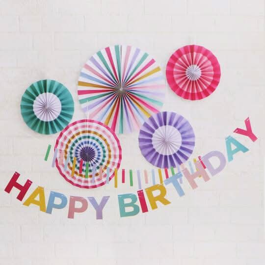 Celebrate It Bright Happy Birthday Decor Kit (7 ct)