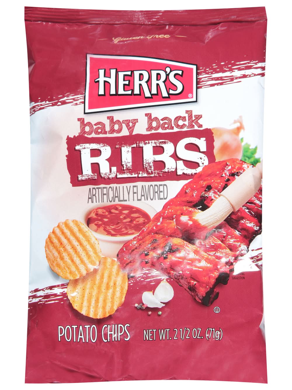 Herr's Potato Chips, Baby Back Ribs (2.5 oz)