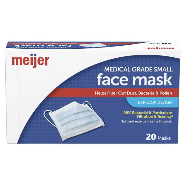 Meijer Medical Grade Earloop Face Mask