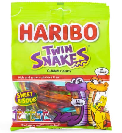Haribo® Twin Snakes™ Sweet & Sour Gummi™ Candy