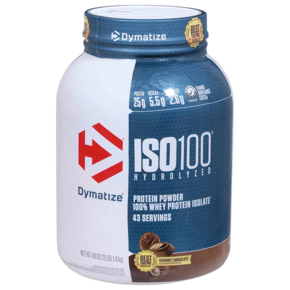 Dymatize Iso 100 Hydrolyze Protein Powder (gourmet chocolate)