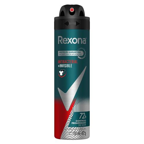 Rexona · Desodorante aerosol men antibacterial + invisible (150 ml)