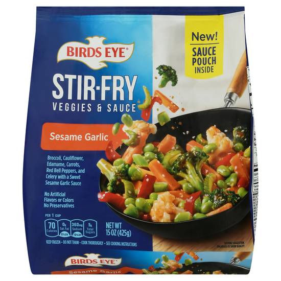 Birds Eye Stir-Fry Sesame Garlic Veggies & Sauce