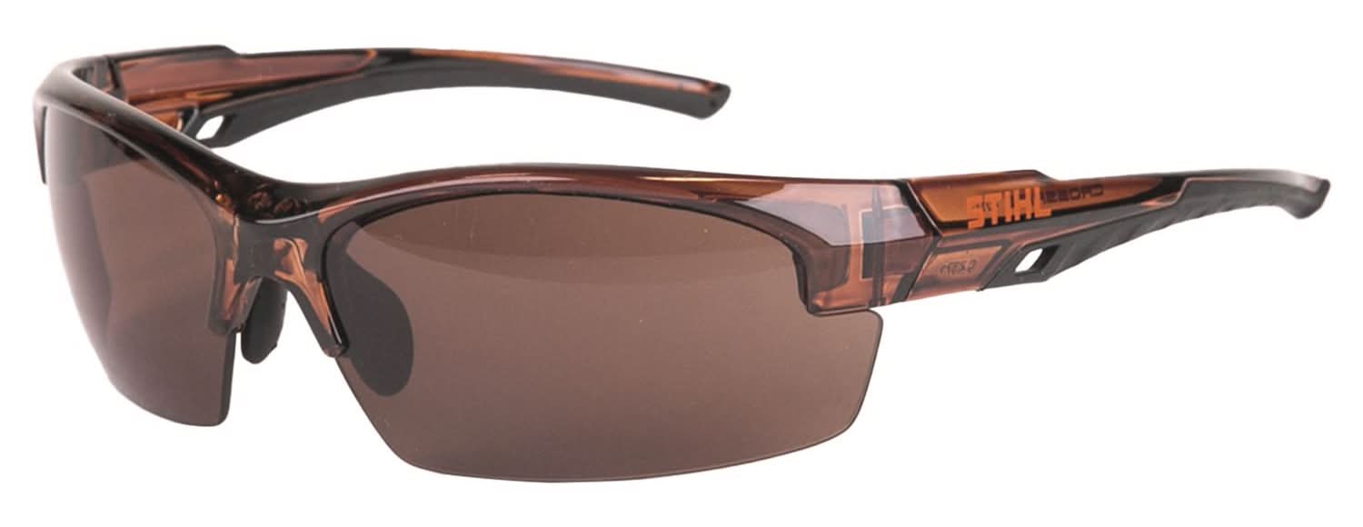 Stihl Safety Sunglasses Crystal Brown Frame 1