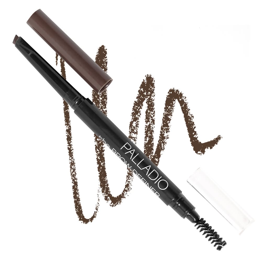 Palladio Beauty Brow Definer Pencil, Dark Brown