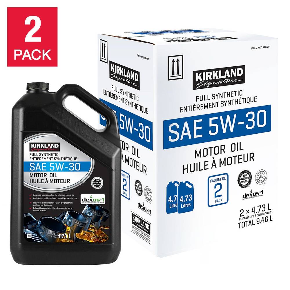 Kirkland Signature 5W30 Full Synthetic Motor Oil (2 ct)